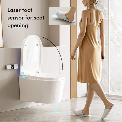 Laser positioning sensor guiding the Halo's automatic bidet wash