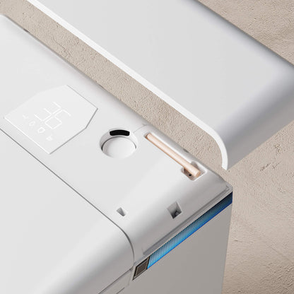 Detail of the Nexus touch controls and retractable wash nozzle