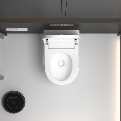 Alto wall-hung smart toilet shown from another angle in a studio setting