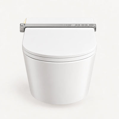 Tresani Clair white wall-hung smart toilet, front view